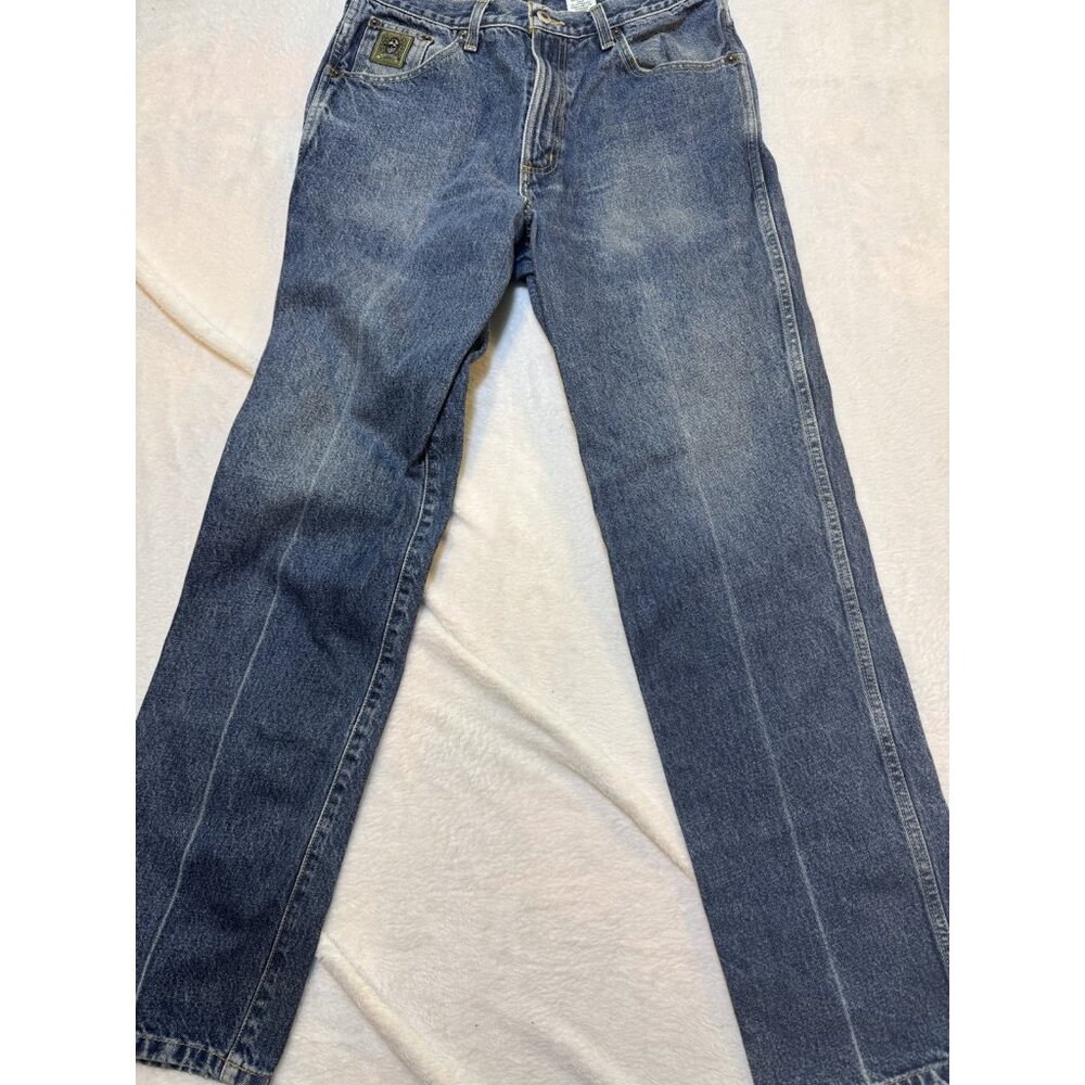 Cinch Men's Straight Jeans in Medium Blue Wash